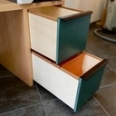 Bureau. Hêtre et Valchromat.