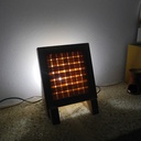 Lampe en bois tissé