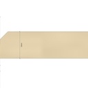 Coupe actuelle de la joue et du plateau du couvercle