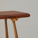 Tabouret encore , cassage des arêtes au couteau