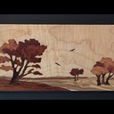 Marqueterie avec Cathy Tschupp.