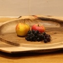 Grande assiette / plateau en noyer
