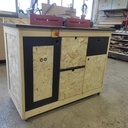 Meuble défonceuse sous table