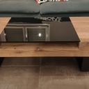 Table basse - Poutres chêne massif