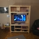 Un meuble Tv 100 % palettes