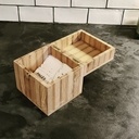 Boîte à thé en châtaignier