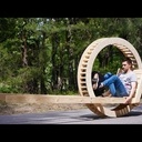 Vélo en bois monoroue