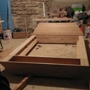 Lit en chêne massif