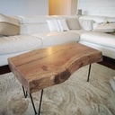 Table basse en noyer