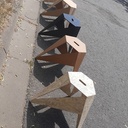 Tabourets géométriques