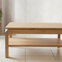 Table basse avec assemblages type "Pierre Chapo"