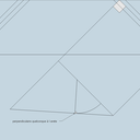 perpendiculaire quelconque , puis rabattement au compas