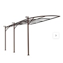 Fixation tonnelle acier sur maison bois