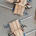 Rangement cuisine en bois de palette