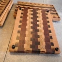 Planche à découper en bois de bout