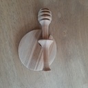 Cuiller à miel et couvercle