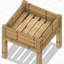 Carré potager sur pied, démontable sans colle sans vis