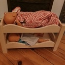 Lit superposée pour poupée