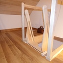 Echelle de meunier escamotable