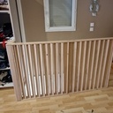 Rambarde d escalier pivotant