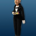 Des marionnettes représentatives de diverses professions