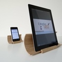 Support courbé amplifictateur pour tablette - smartphone