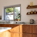 Cuisine en placage de noyer