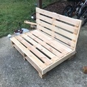 Canapé en bois de palettes
