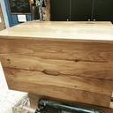 Meuble de salle de bain en chêne