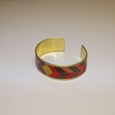 Bijoux laiton-marqueterie de paille