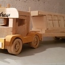 Camion benne , semi remorque