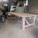 Grande table d'exterieur en Douglas