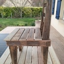 Chaise en bois de palette pour ma table de jardin