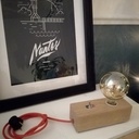 Lampe bloc de chêne