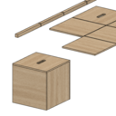 Cube théâtre en CP paramétrique