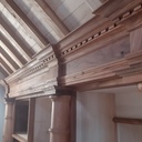 Bibliothèque en orme et peuplier