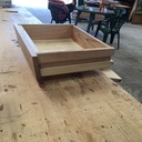 Table de chevet en arêtier