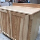 Meuble évier frêne
