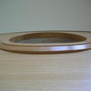 Porte cintrée en plan avec hublot cintré en plan et en élévation