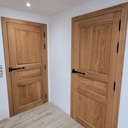 Portes traditionnelles en chêne avec loquet poucier
