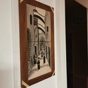 Cadre en limbali et orme