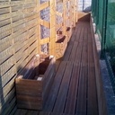 Coin repos en bois de récupération