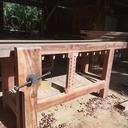 Établi Rouba en bois de fer (casuarina equisetifolia)