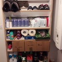 Étagères rapides en melaminé et chêne