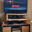 Meuble TV en métal et bois