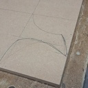 Planche apero en bois debout