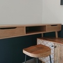 Bureau haut en chêne