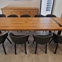 Table à manger XXL en chêne massif