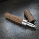 Stylo en noyer et aluminium