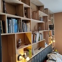 Tête de lit bibliothèque